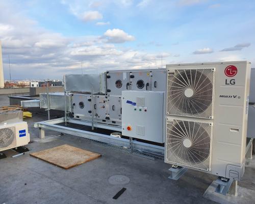 Instalacja klimatyzacji oraz wentylacji w szpitalu oraz aptece
